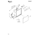 Whirlpool DU945PWST0 frame and console parts diagram