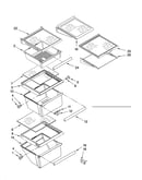 Refrigerator shelf parts