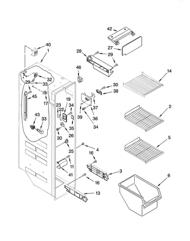 Freezer liner parts