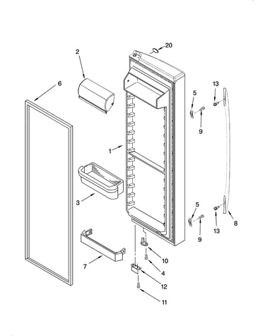 Refrigerator door parts