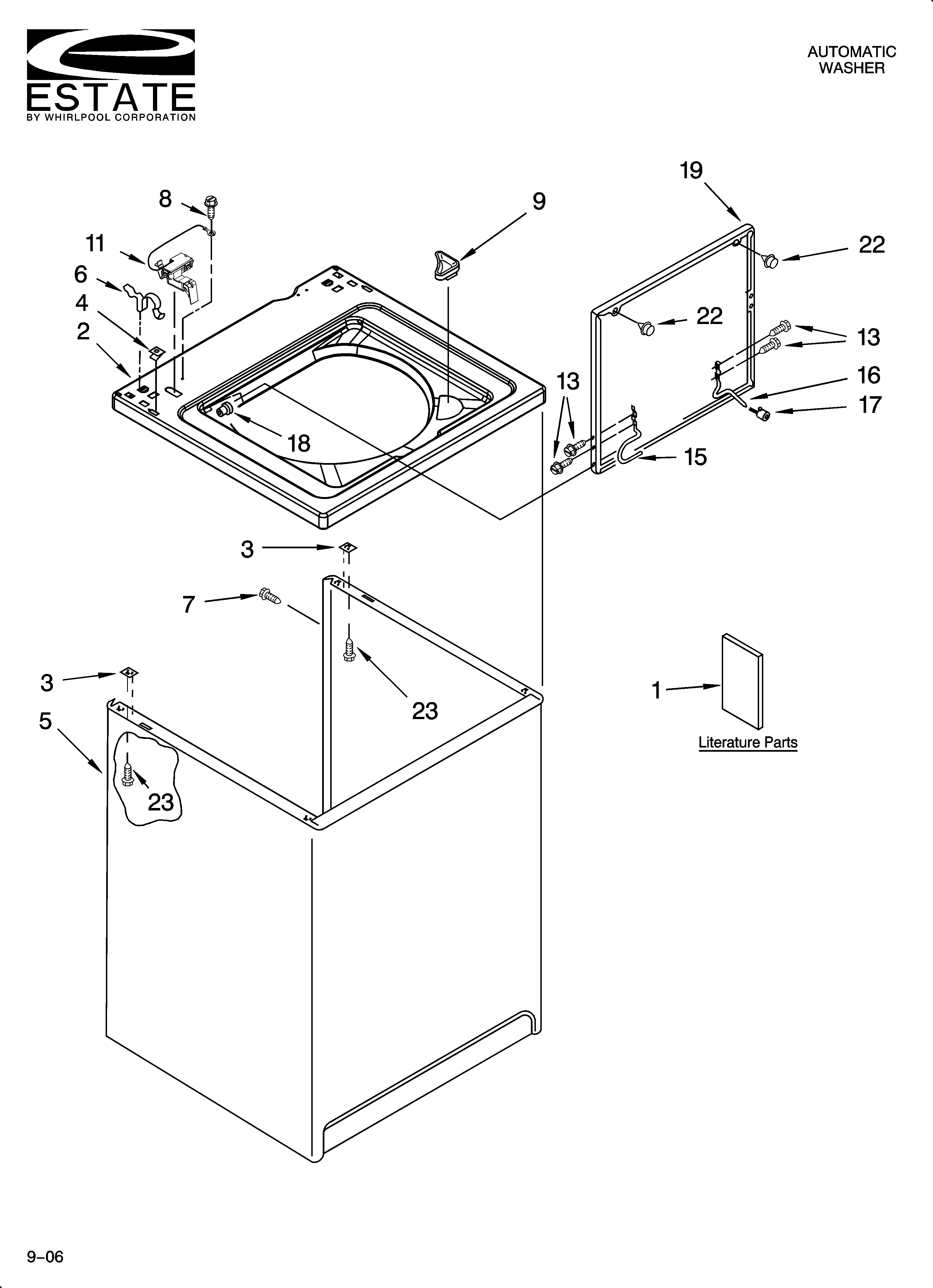 Top and cabinet parts