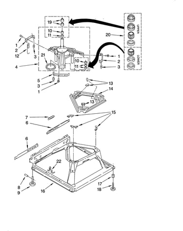Machine base parts
