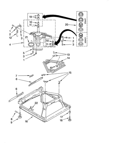 Machine base parts