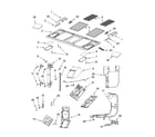 Whirlpool GH5184XPT4 interior and ventilation parts diagram