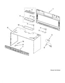 Cabinet and installation parts