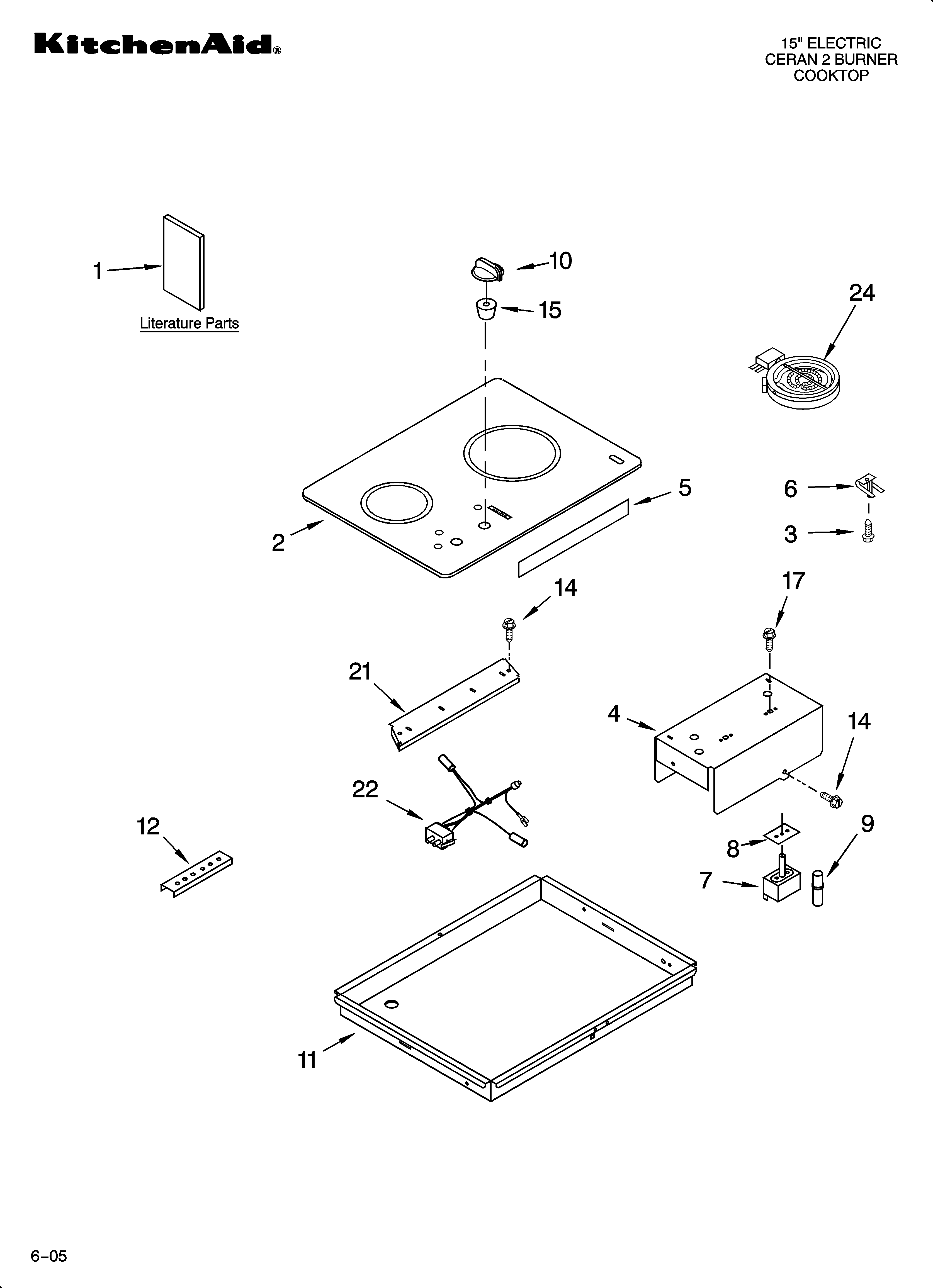 COOKTOP PARTS, MISCELLANEOUS PARTS