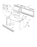 Cabinet and installation parts