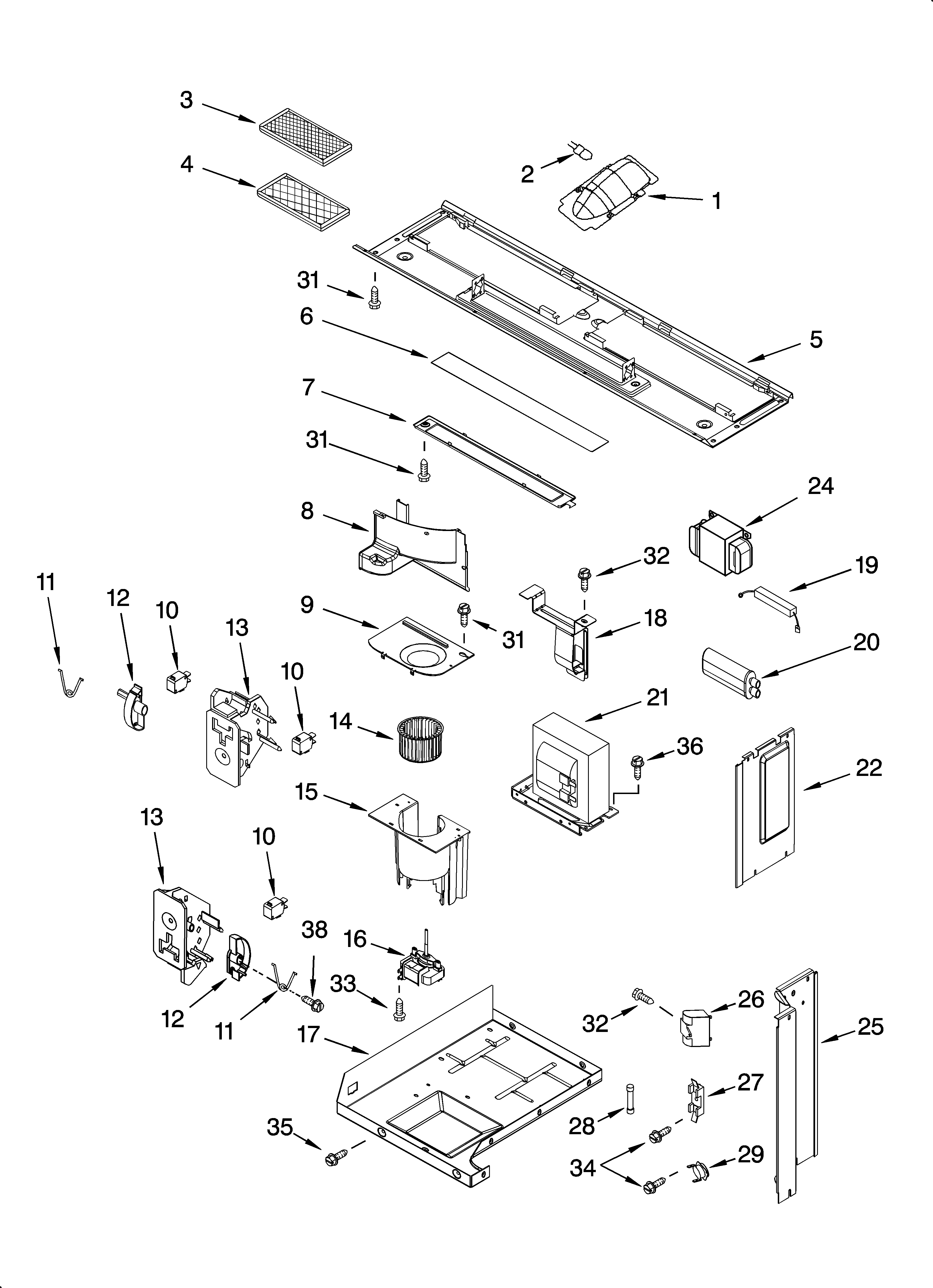 Interior and ventilation parts
