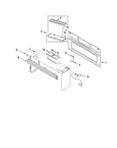 Cabinet and installation parts