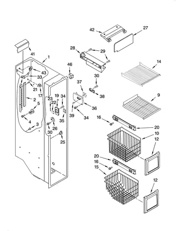 Freezer liner parts