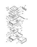 Refrigerator shelf parts
