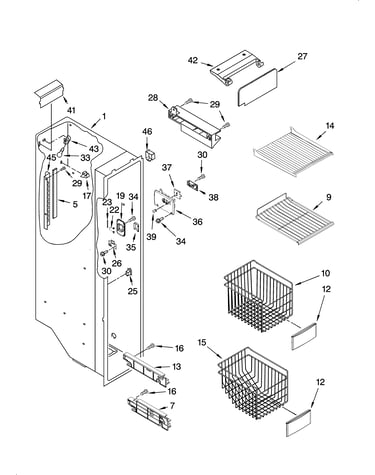 Freezer liner parts