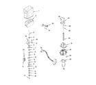 KitchenAid KSRB22FRBX02 motor and ice container parts diagram