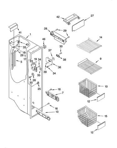 Freezer liner parts