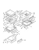 Refrigerator shelf parts