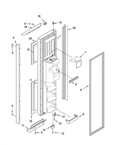 Freezer door parts