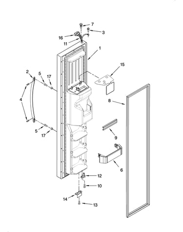 Freezer door parts