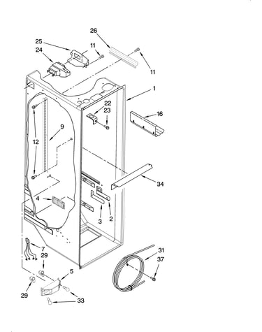 Refrigerator liner parts