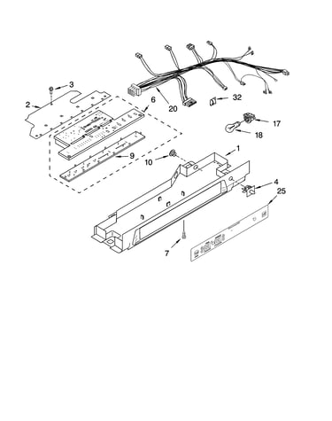 Control parts, optional parts (not included)