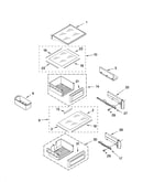 Refrigerator shelf parts