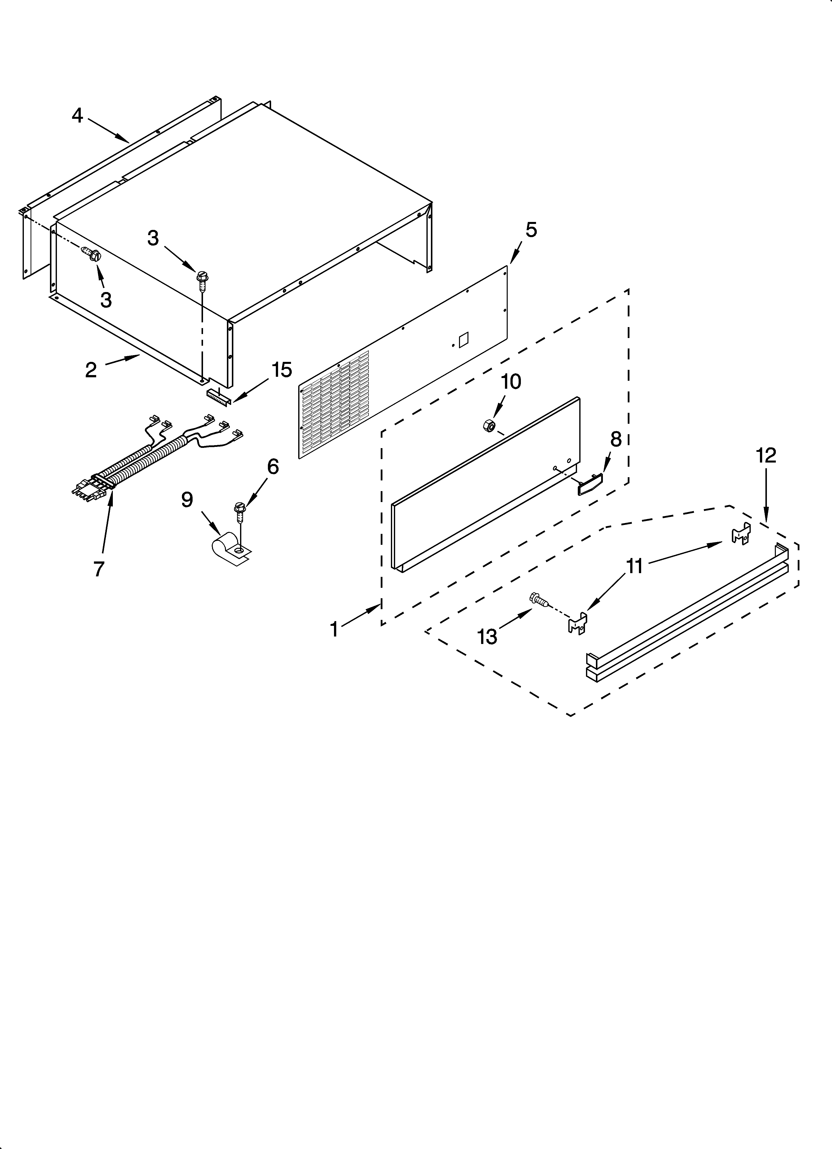 Top grille and unit cover parts