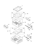 Refrigerator shelf parts