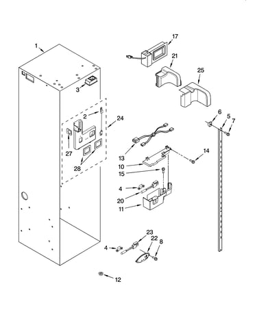 Refrigerator liner parts