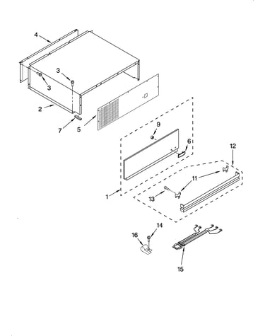 Top grille and unit cover parts