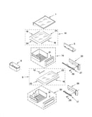 Refrigerator shelf parts