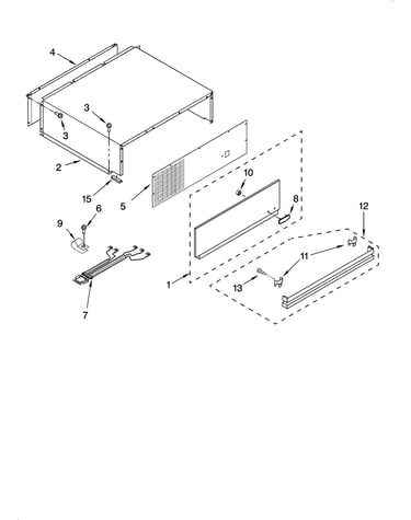 Top grille and unit cover parts