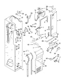 Freezer liner and air flow parts