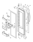 Refrigerator door parts