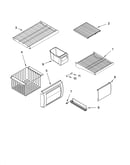 Freezer shelf parts
