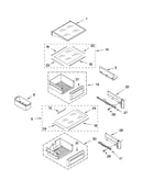 Refrigerator shelf parts