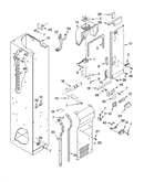Freezer liner and air flow parts