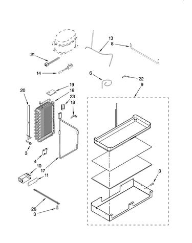 Lower unit and tube parts
