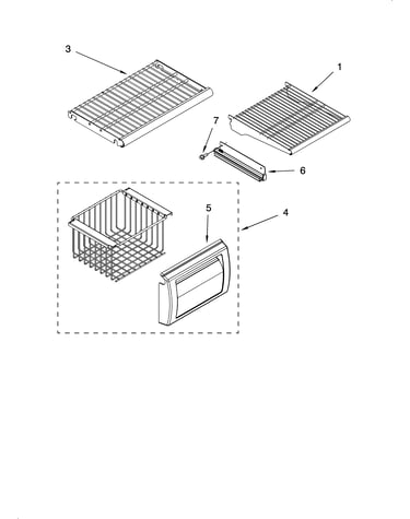 Freezer shelf parts