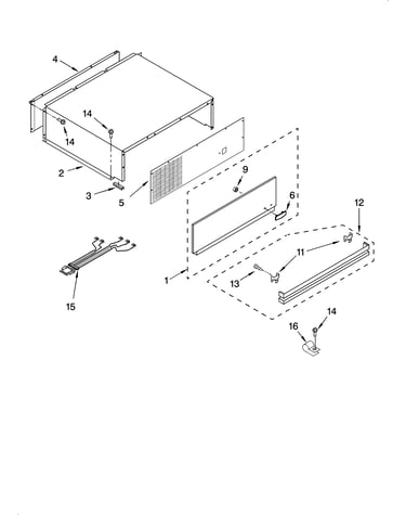 Top grille and unit cover parts