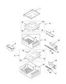 Refrigerator shelf parts