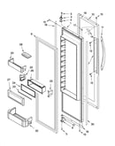 Refrigerator door parts