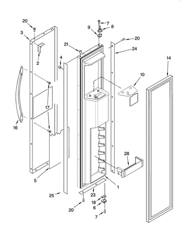Freezer door parts