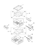 Refrigerator shelf parts