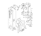 KitchenAid KSSO36FMX03 freezer liner and air flow parts diagram