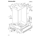 KitchenAid KSSO42FMX03 cabinet parts diagram