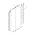 KitchenAid KSSO42FMX03 cabinet trim parts diagram