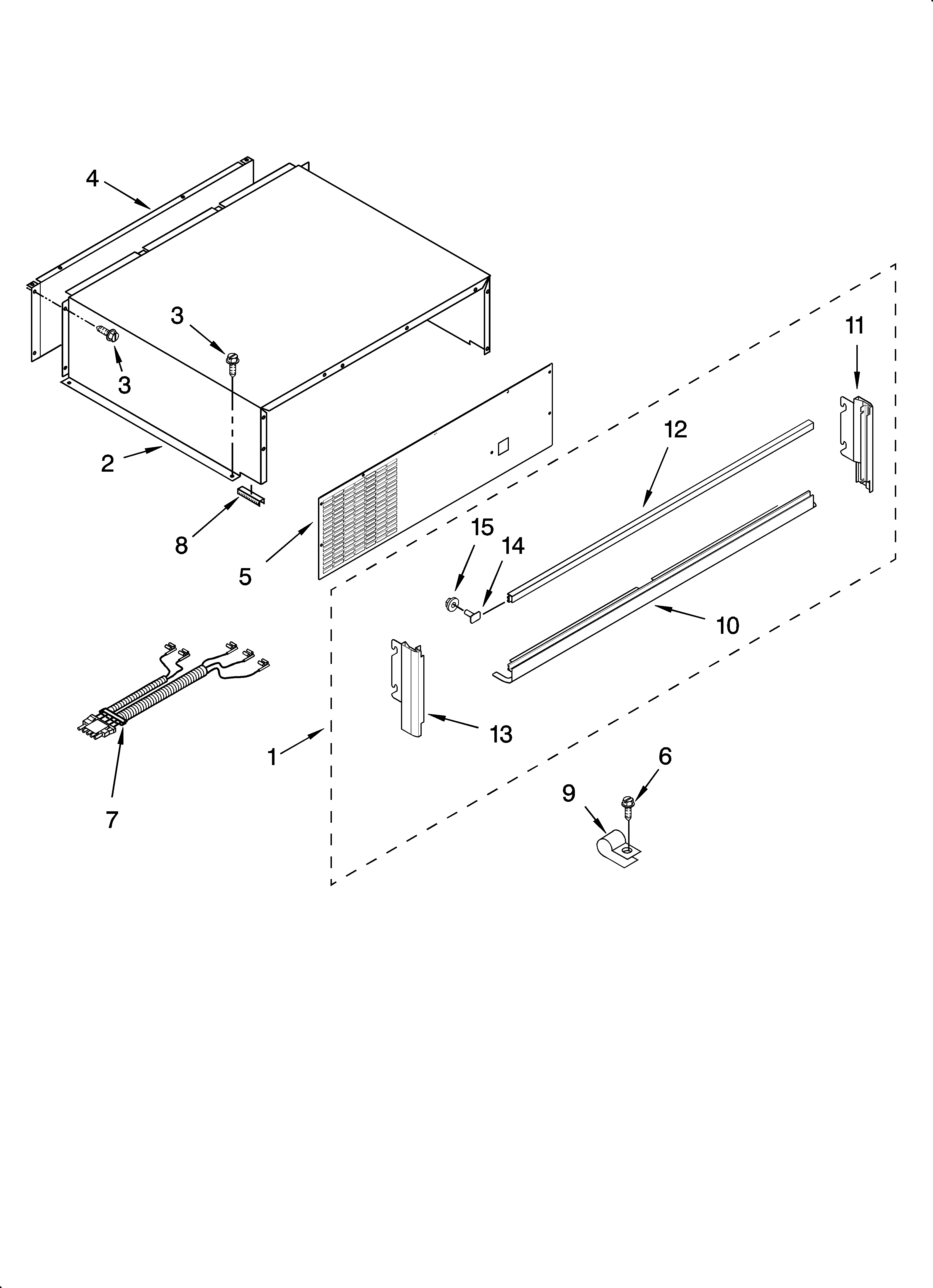 Top grille and unit cover parts