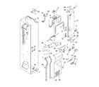KitchenAid KSSO42FMX03 freezer liner and air flow parts diagram