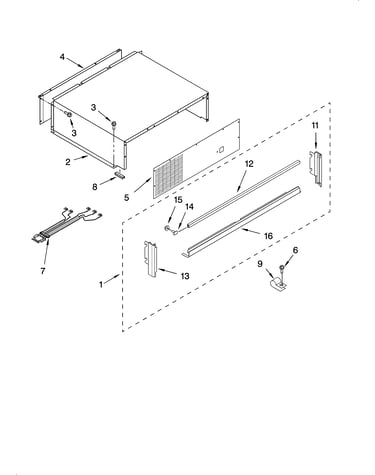 Top grille and unit cover parts