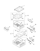 Refrigerator shelf parts