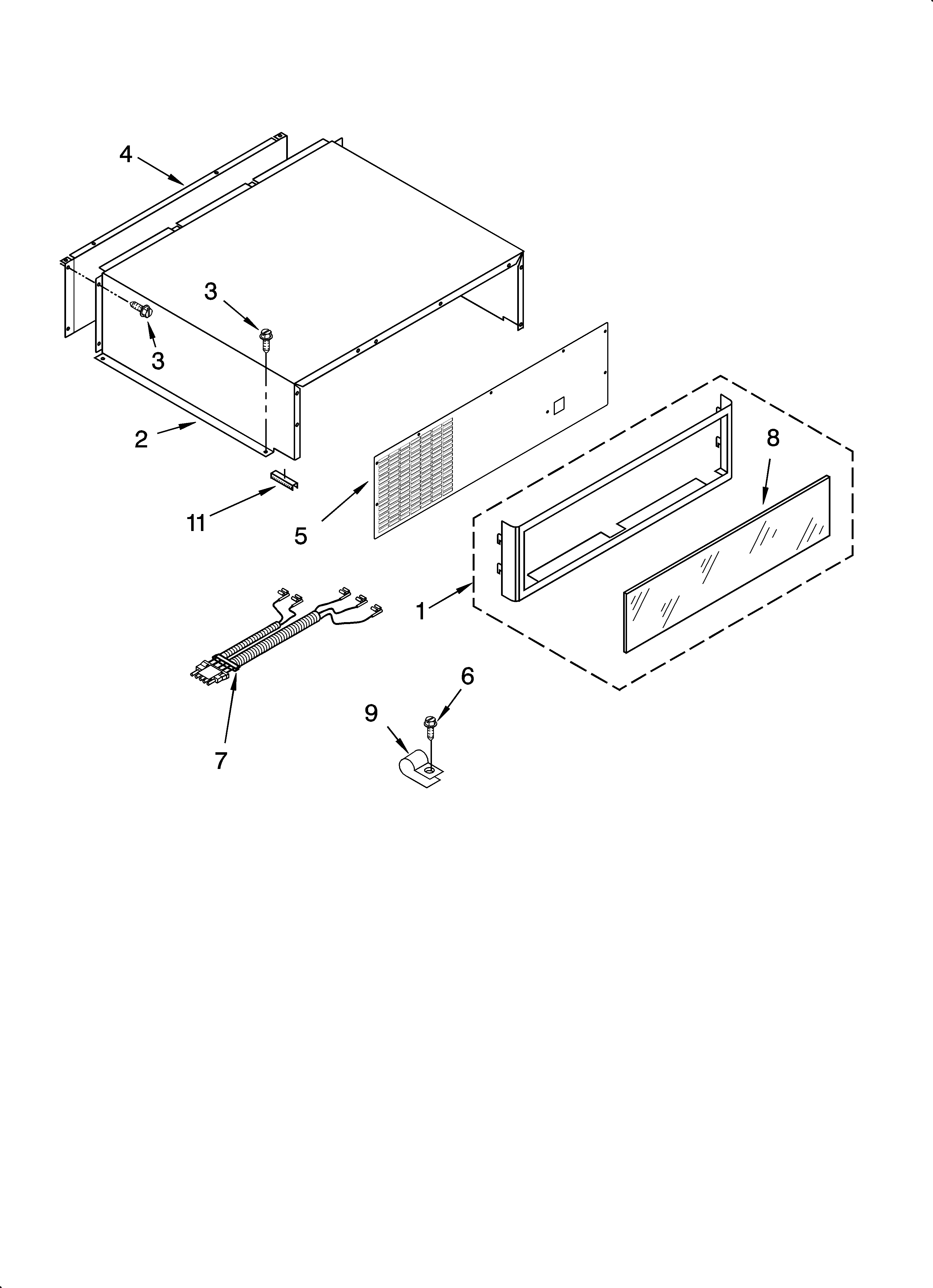 TOP GRILLE AND UNIT COVER PARTS